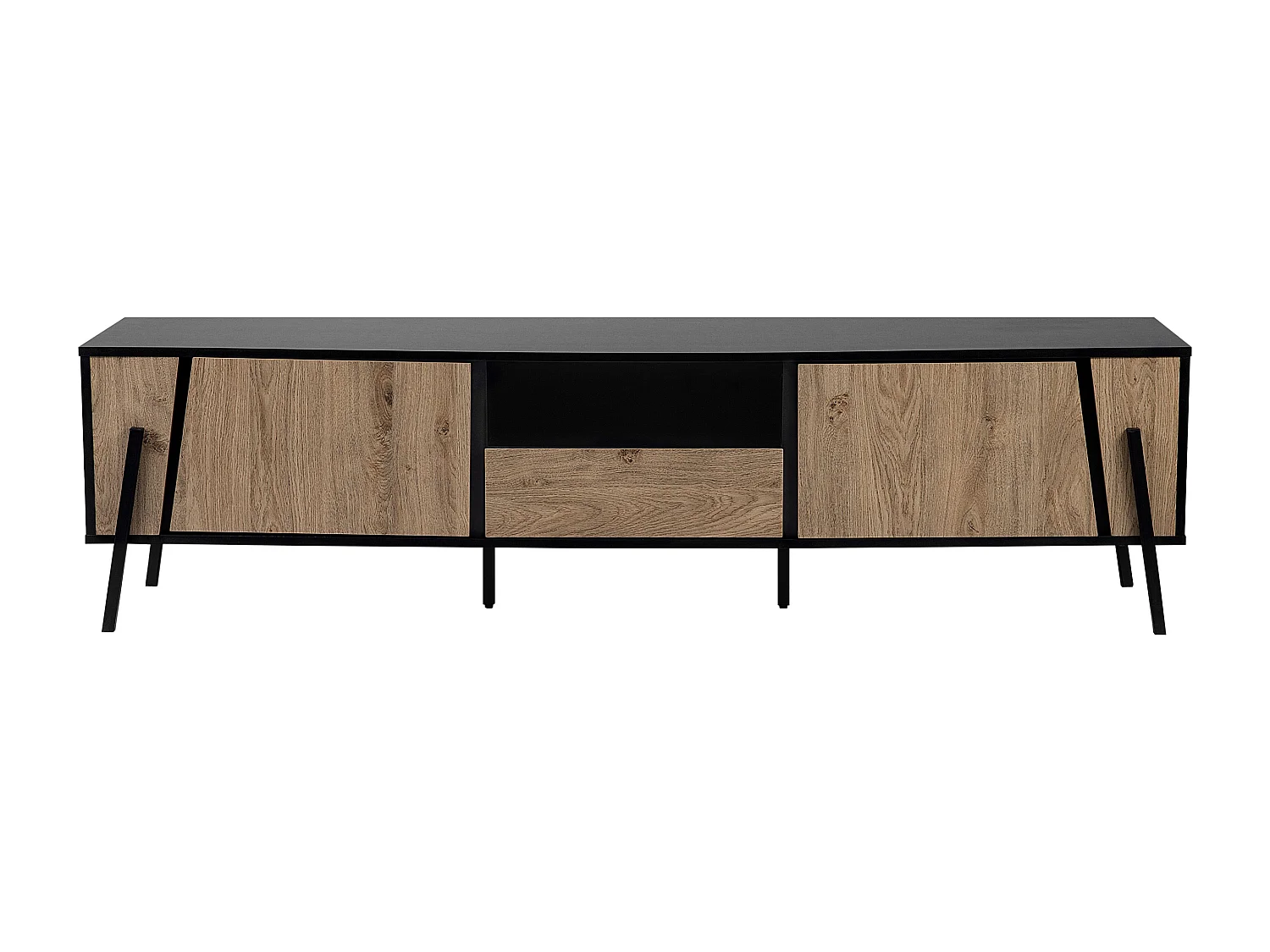 TV-meubel BLACKPOOL Bruin/zwart