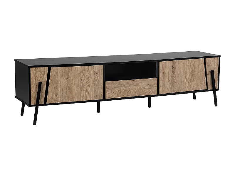Mueble TV BLACKPOOL Marrón/Negro