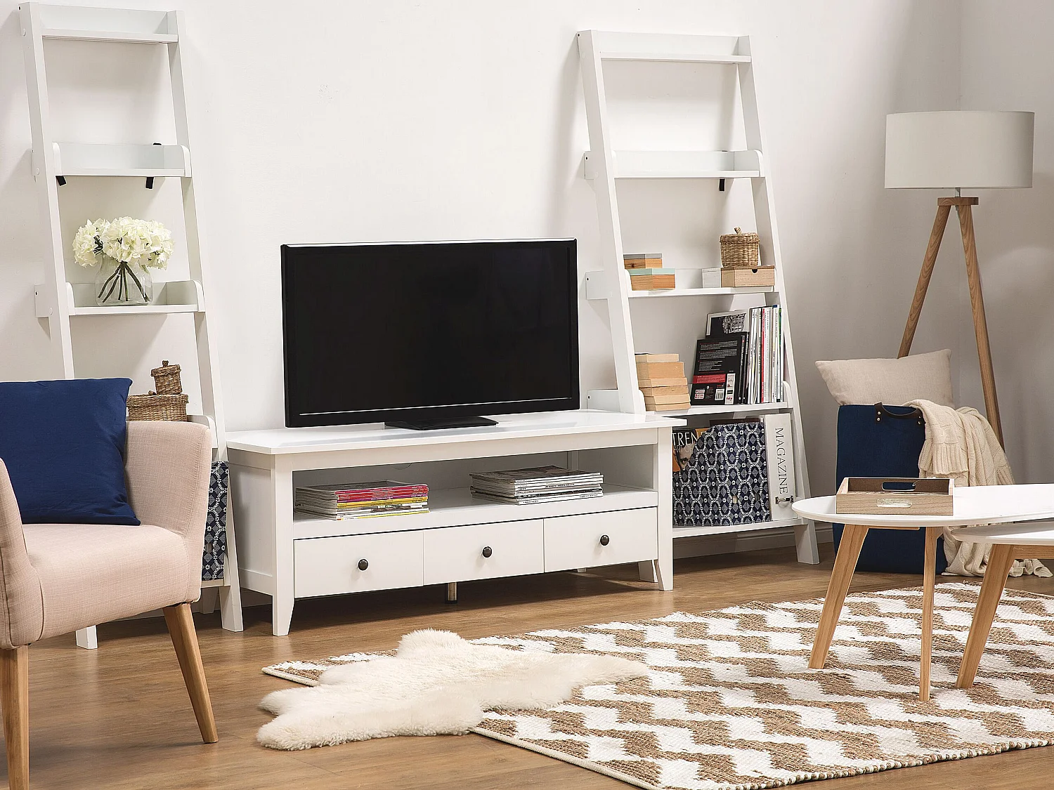 Mueble TV BERKELEY Blanco