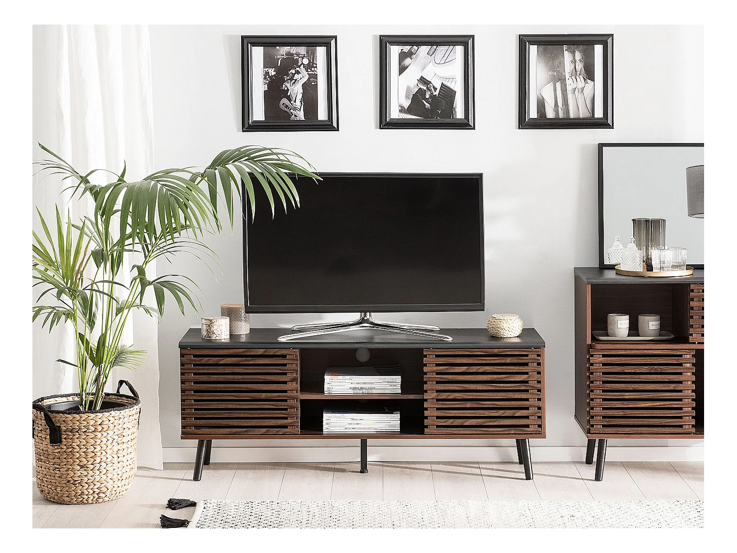 TV-Möbel PERTH Schwarz