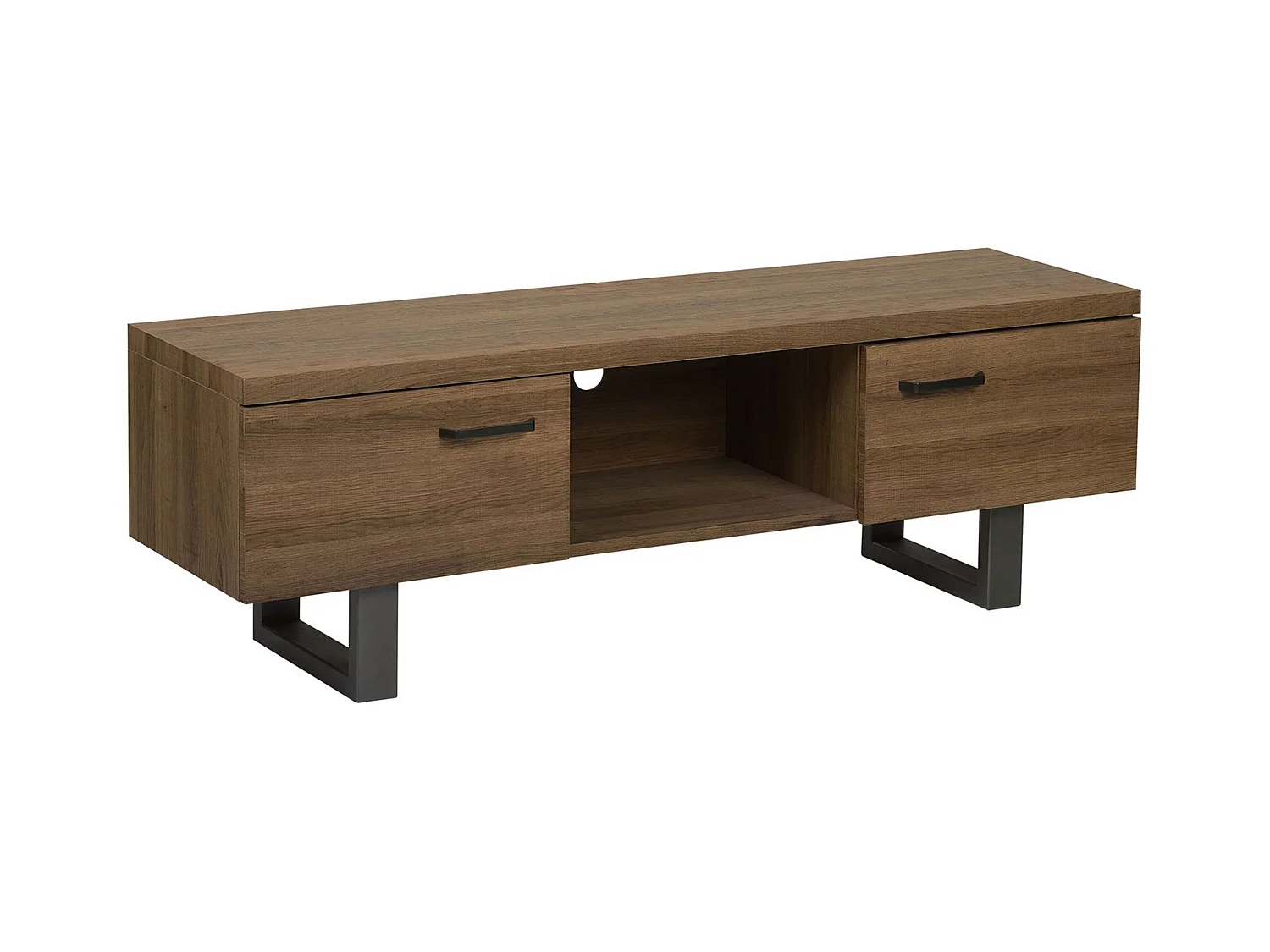 Meuble TV TIMBER Marron foncé