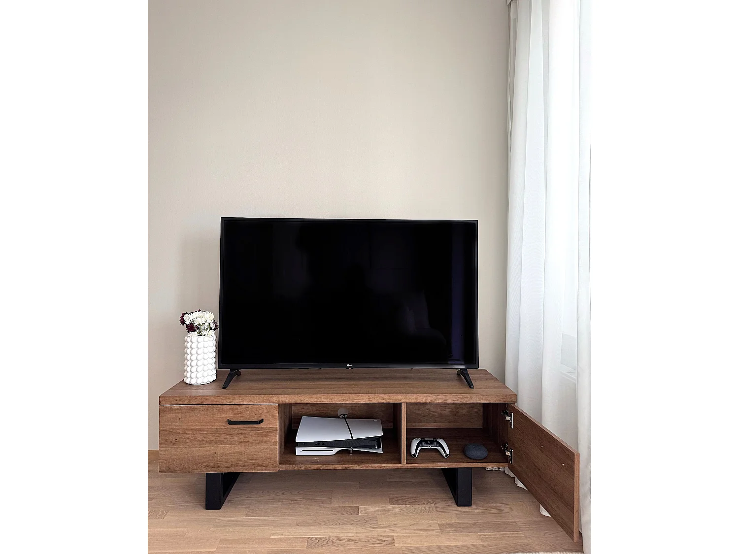TV-meubel TIMBER Donkerbruin