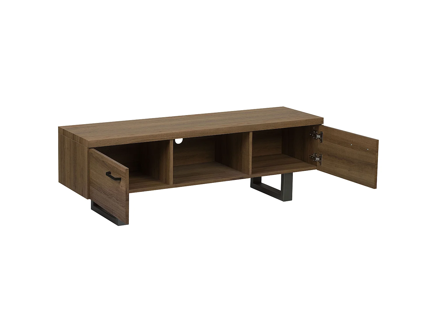 TV-meubel TIMBER Donkerbruin