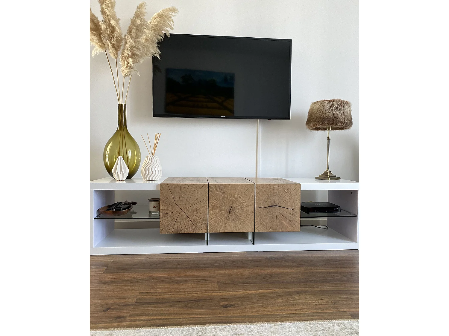 Meuble TV FULERTON Blanc