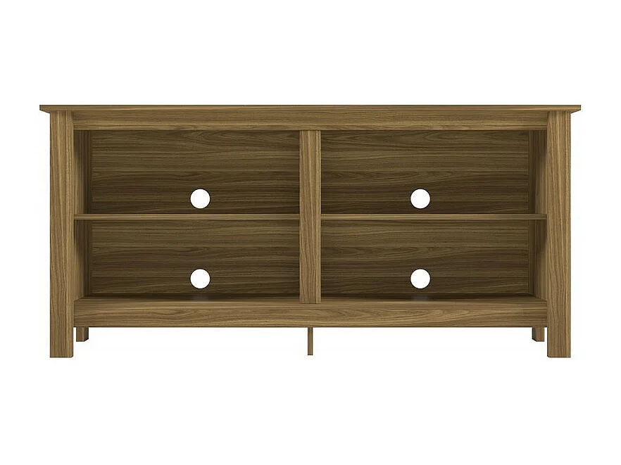 Meuble TV 65 Pouces Maxi Chêne 4 Niches L 148 H 69.5 P 38.5 cm