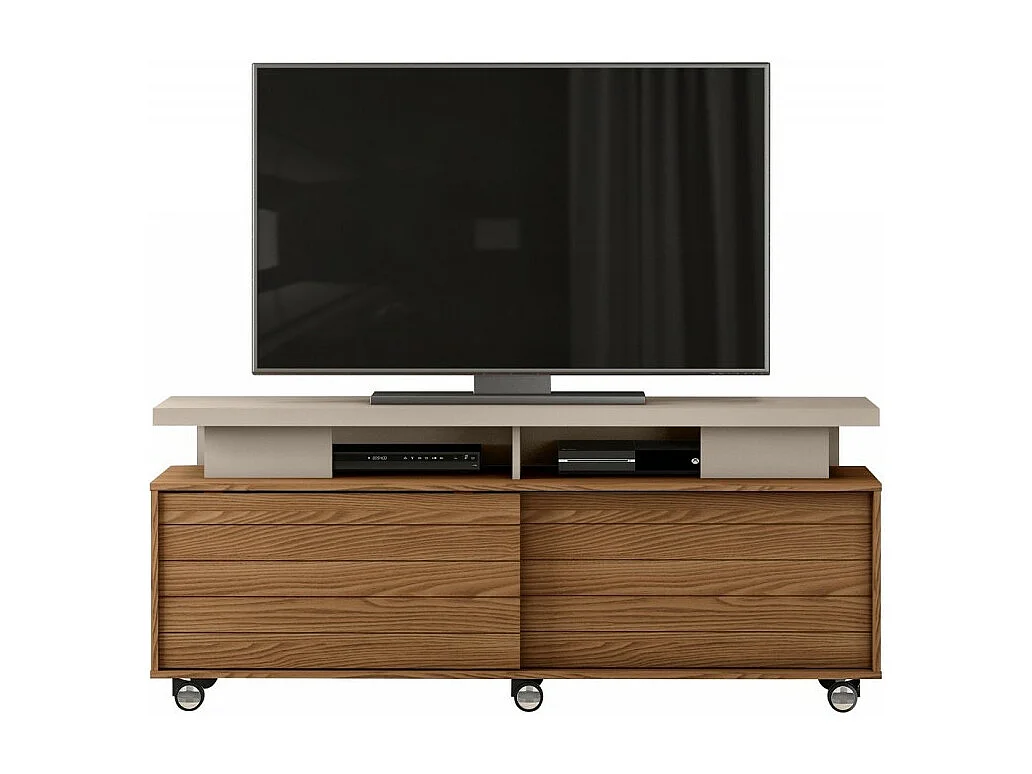 Meuble TV 150 cm 60 Pouces Chêne et Taupe