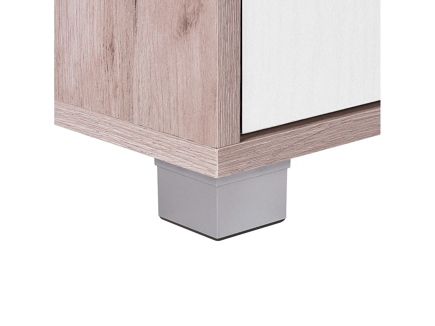 Fernsehschrank im skandinavischen Stil weiß/heller Holzfarbton Lincoln