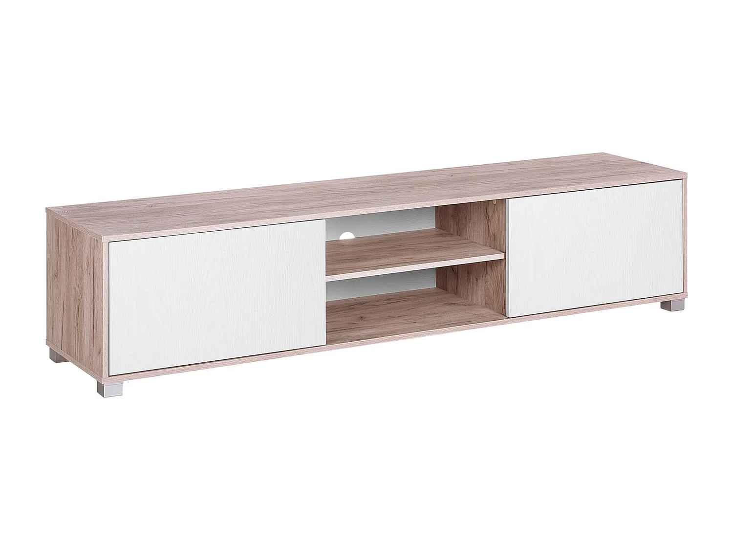 TV-meubel LINCOLN Bruin/wit