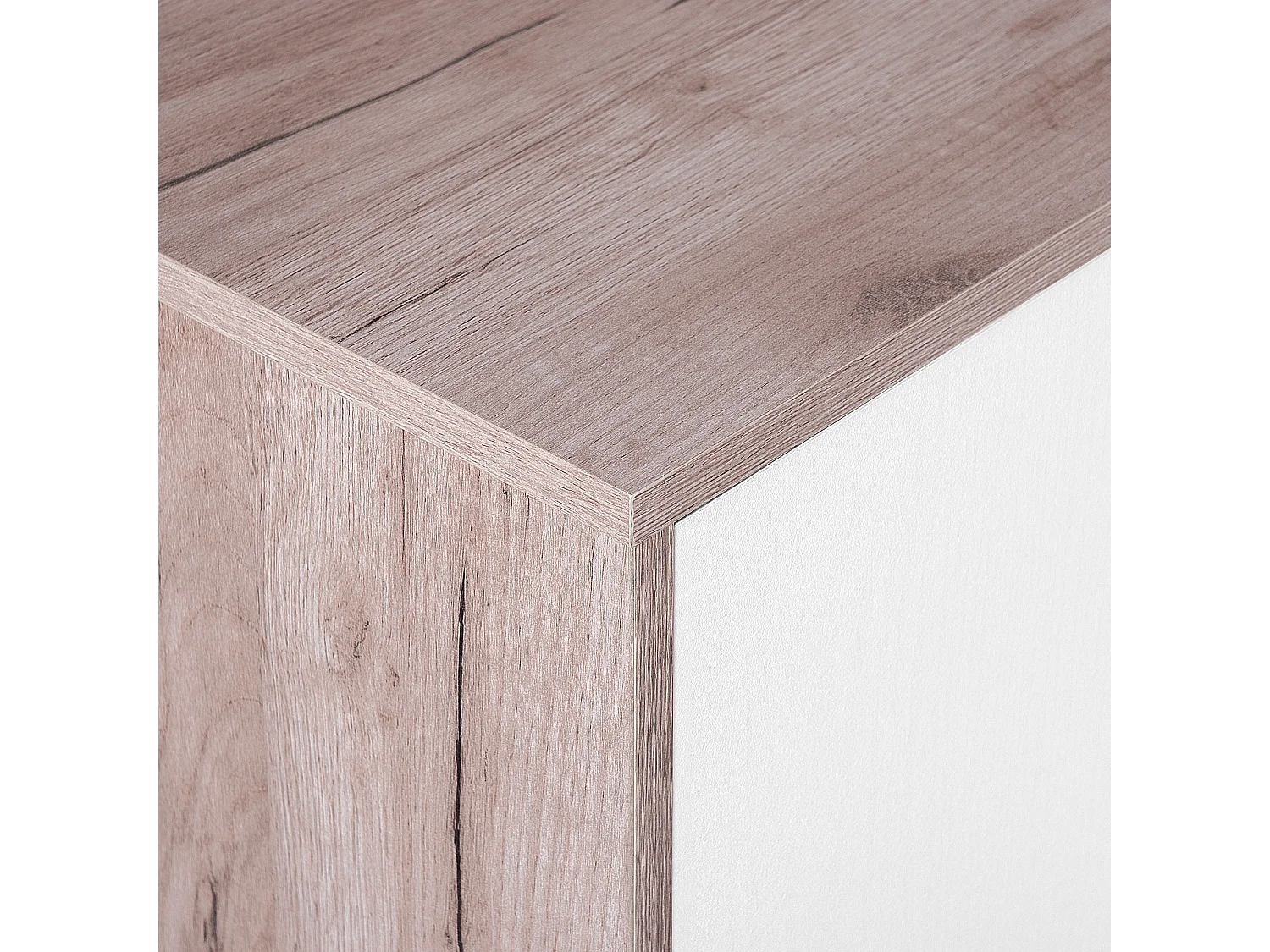 TV-meubel LINCOLN Bruin/wit