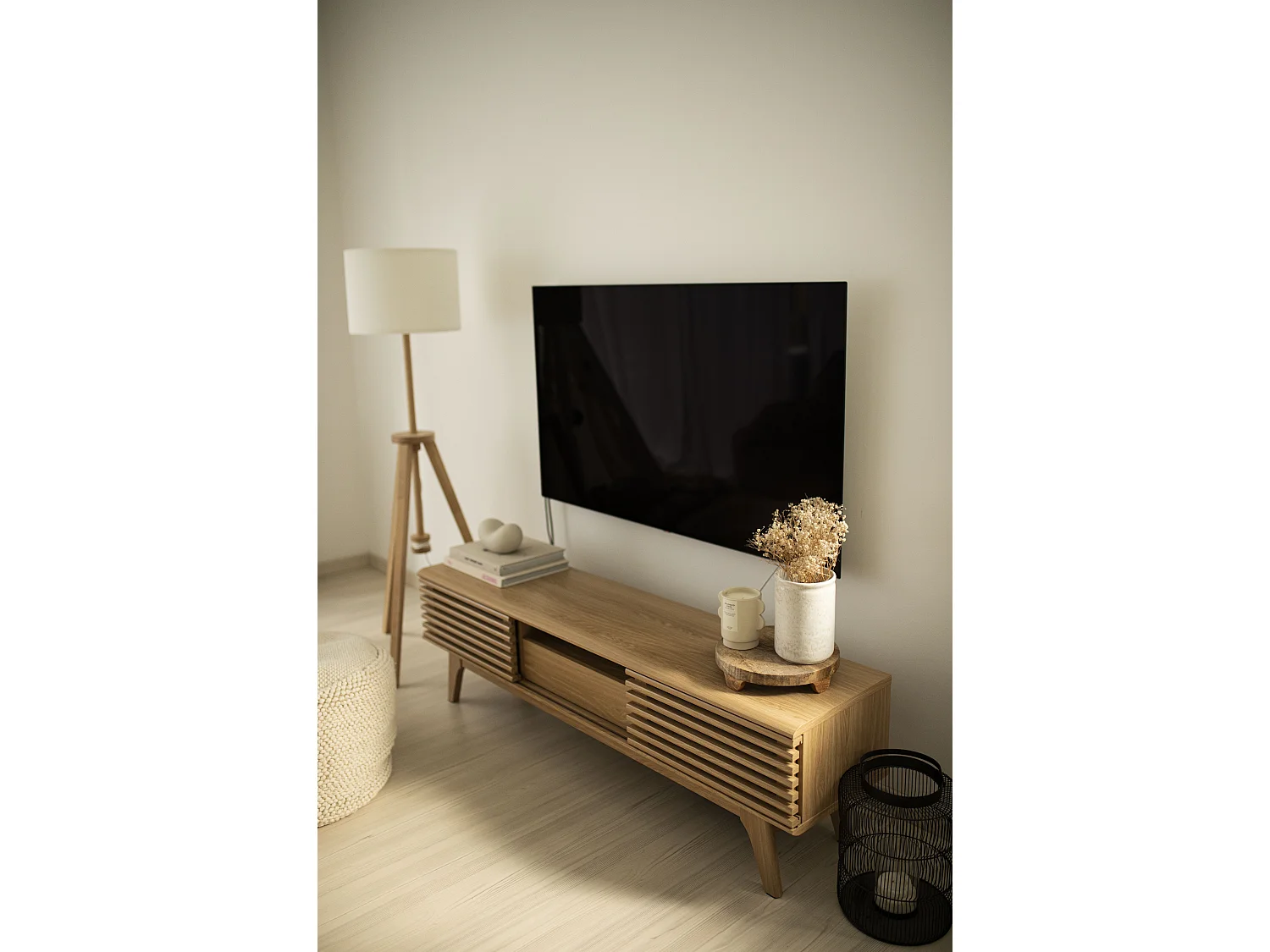 Meuble TV DETROIT II Marron clair