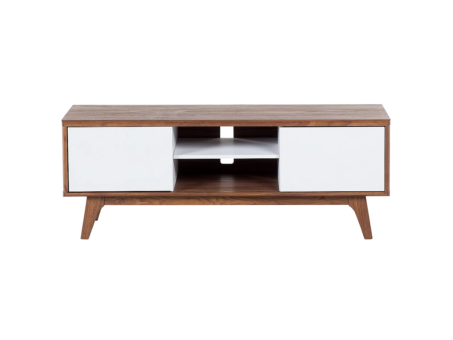 TV Stand ROCHESTER Brown/ White