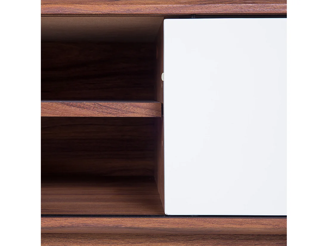 Meuble TV BUFFALO Marron/blanc