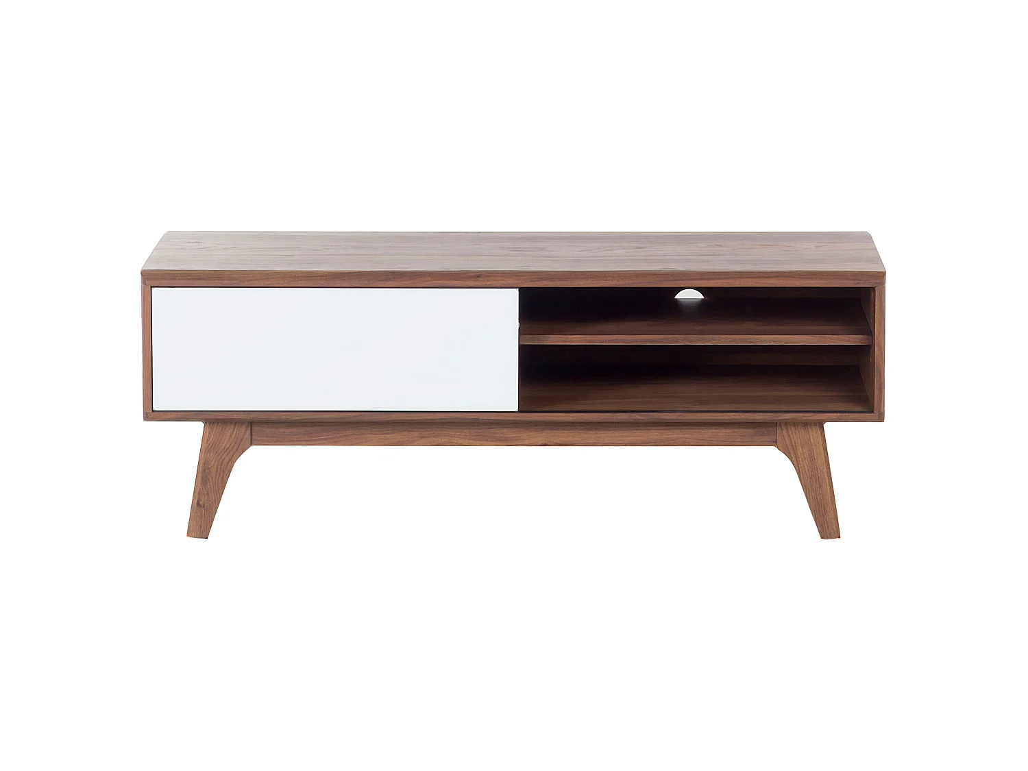 TV Stand BUFFALO Brown/ White