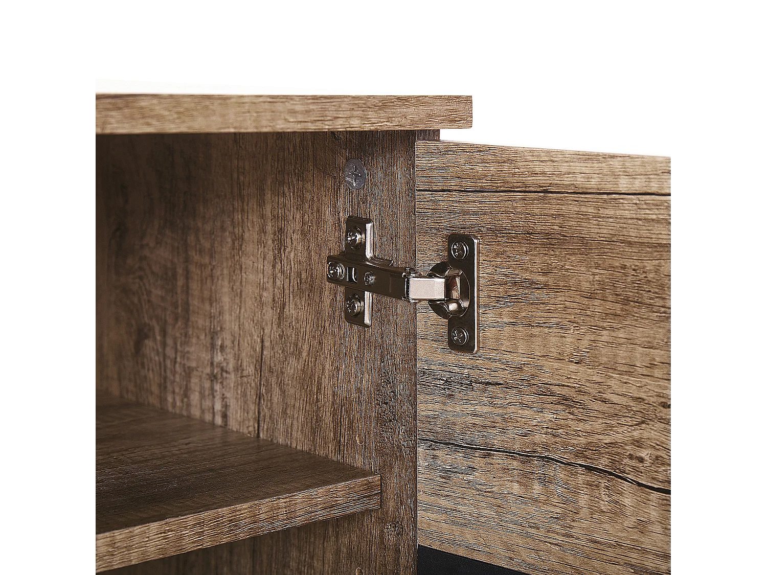 Meuble TV STERLING Marron/noir