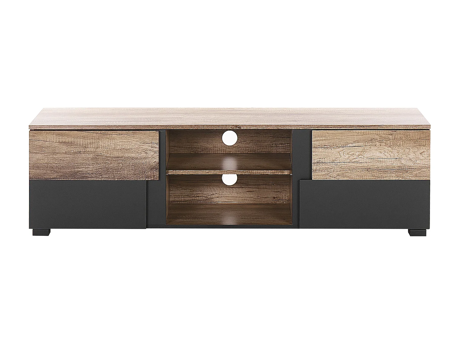 TV-meubel STERLING Bruin/zwart