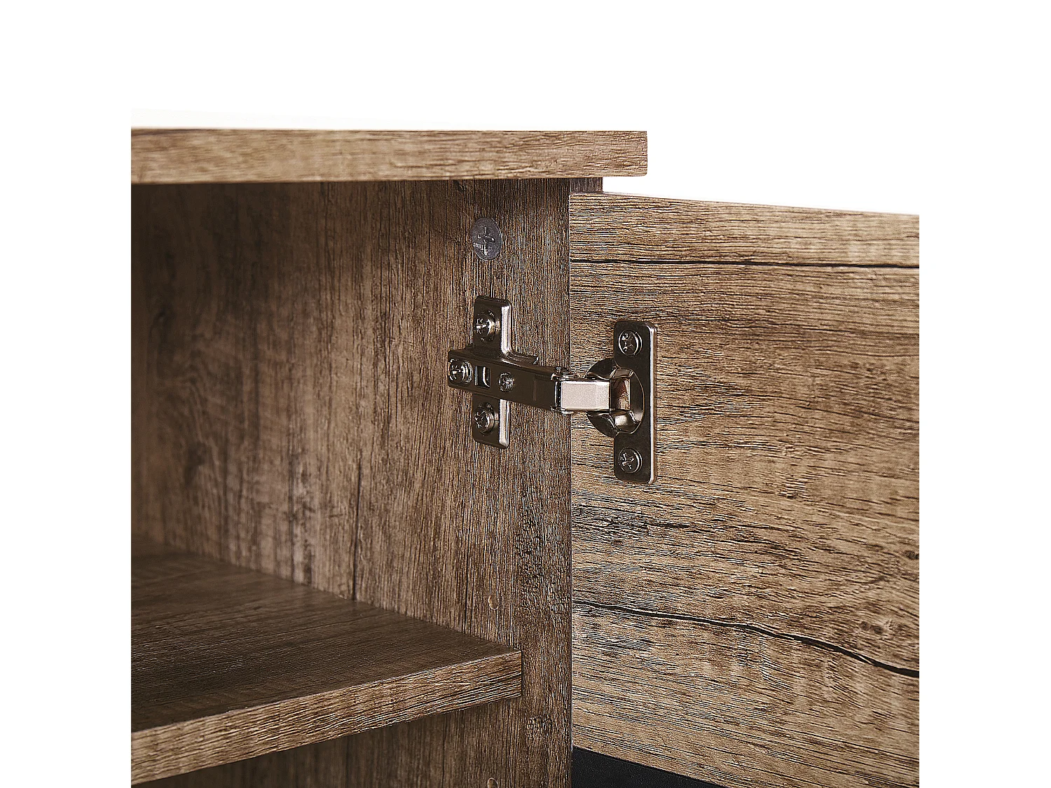 TV-meubel STERLING Bruin/zwart