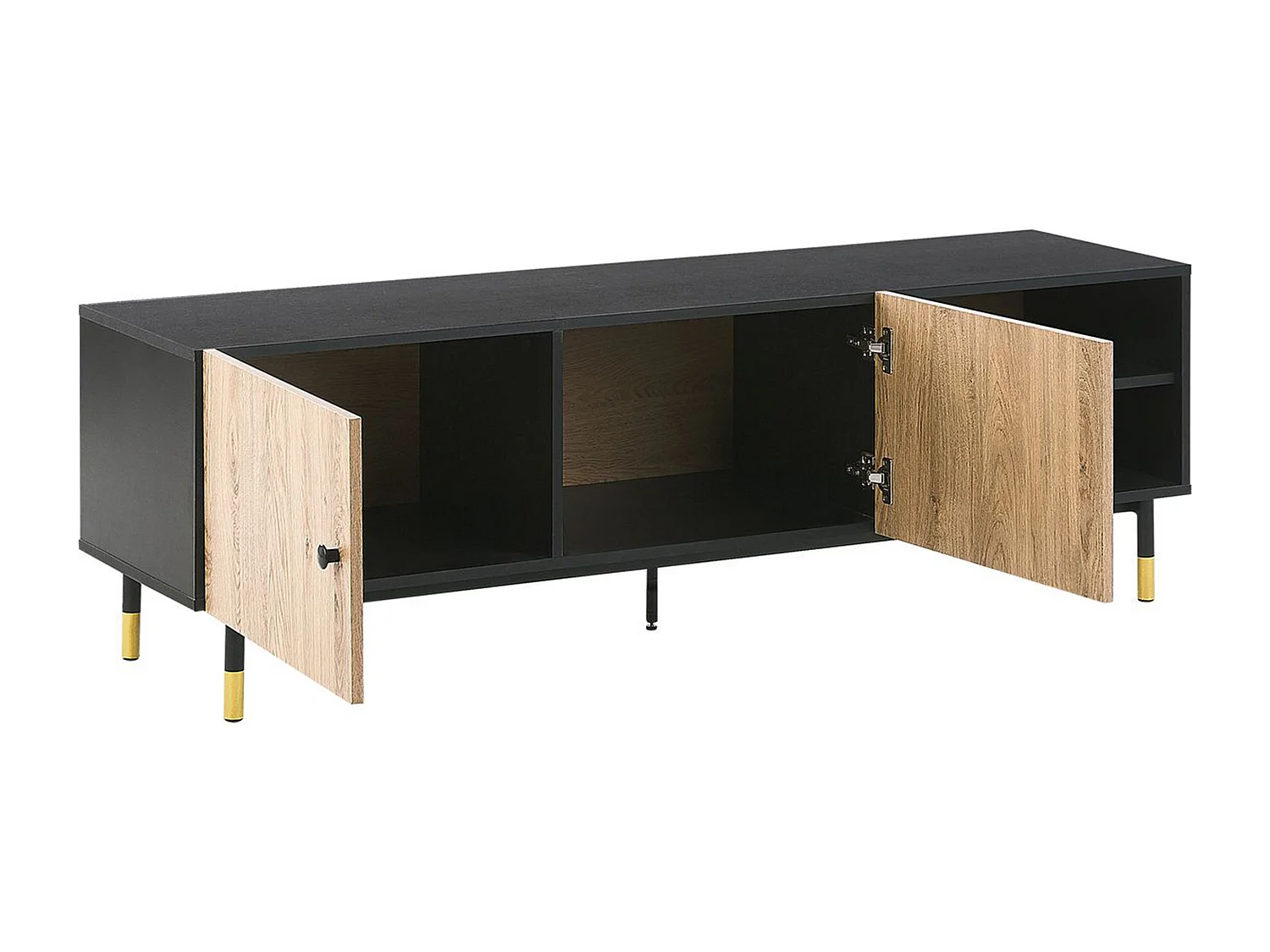 TV-meubel ABILEN Bruin/zwart