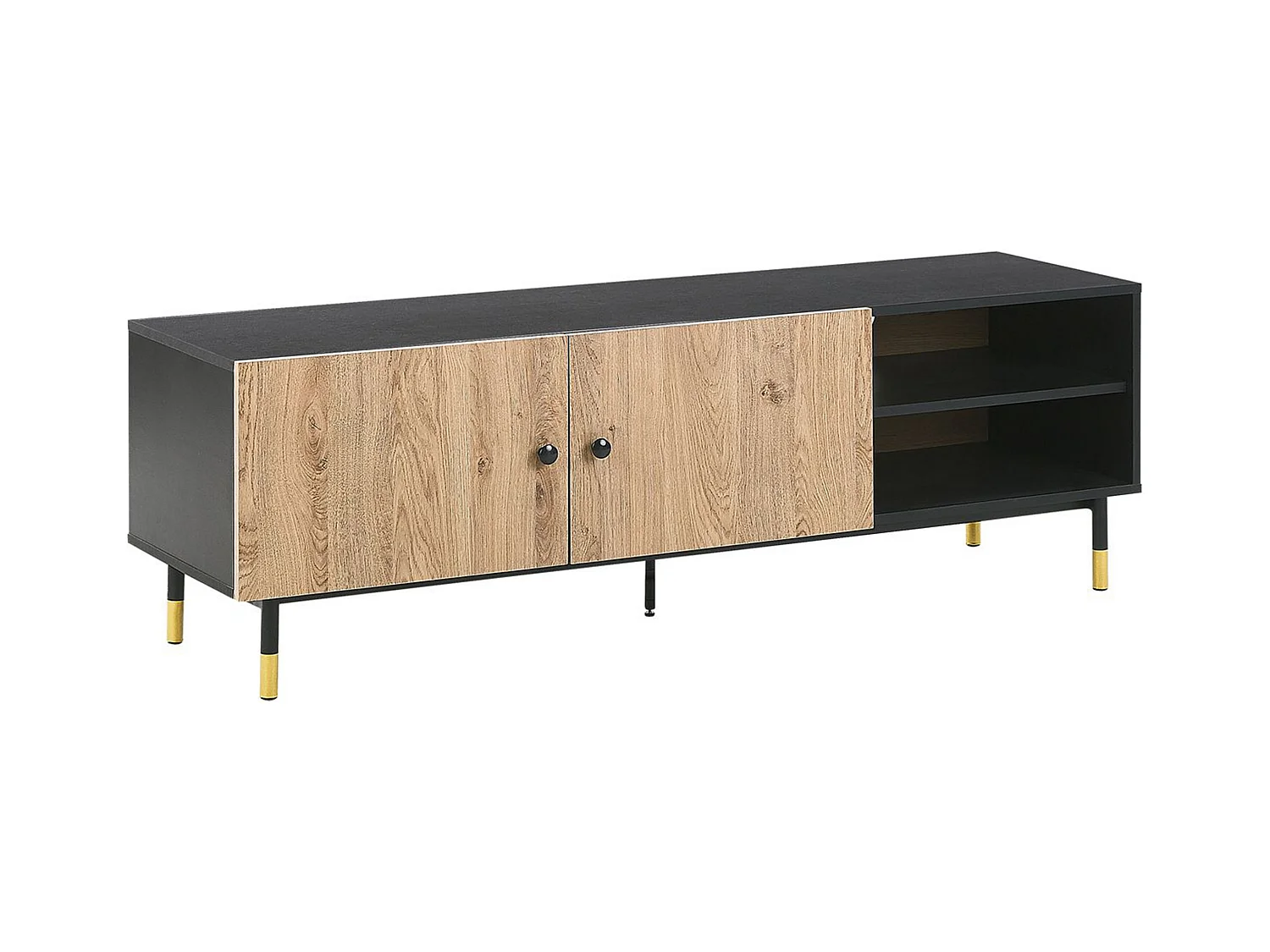 TV-Möbel ABILEN Braun / Schwarz