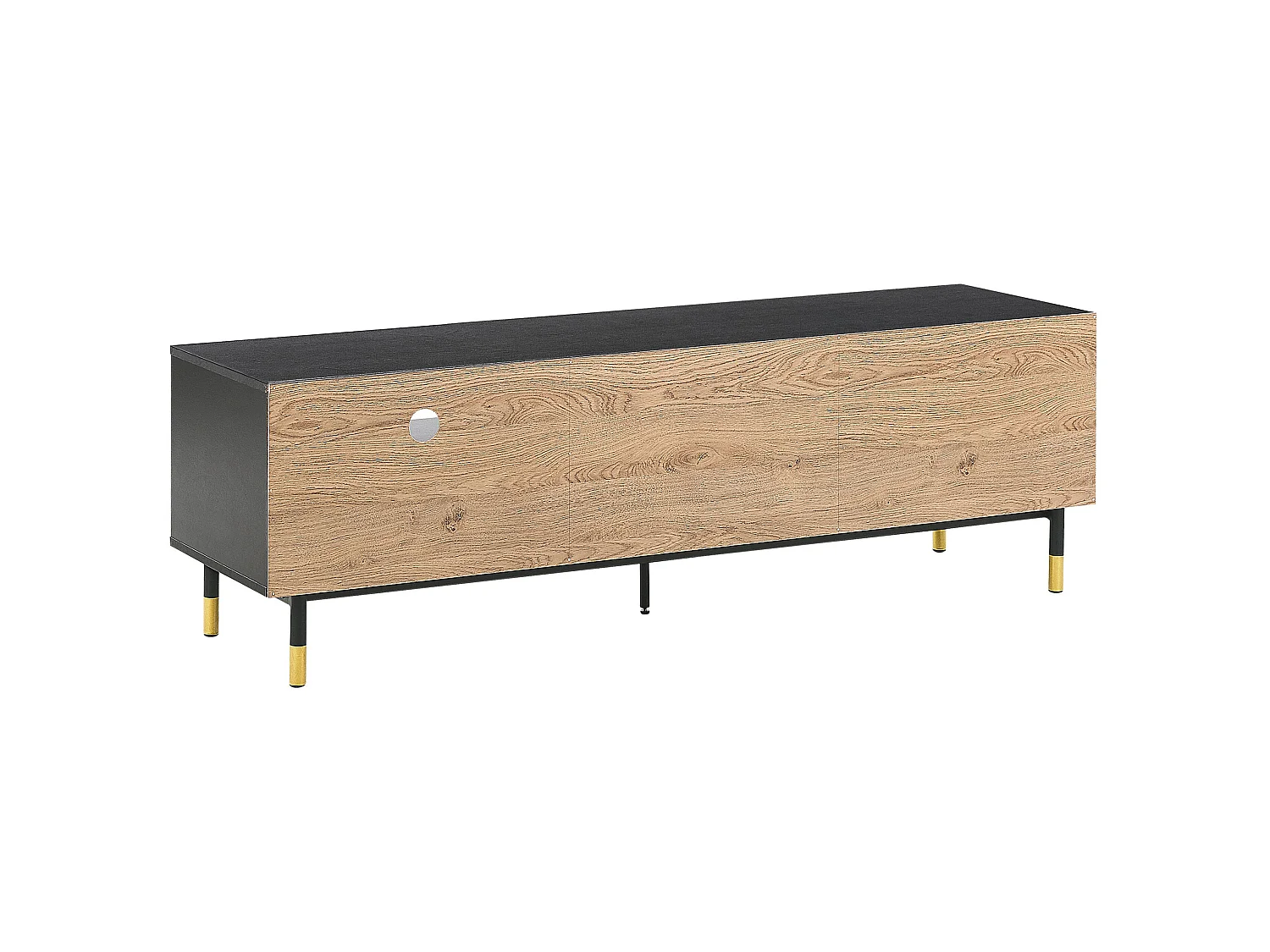 Meuble TV ABILEN Marron/noir