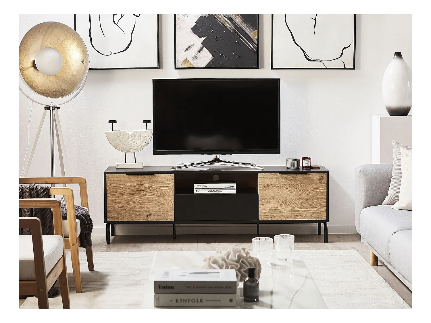 Meuble TV ARKLEY Noir