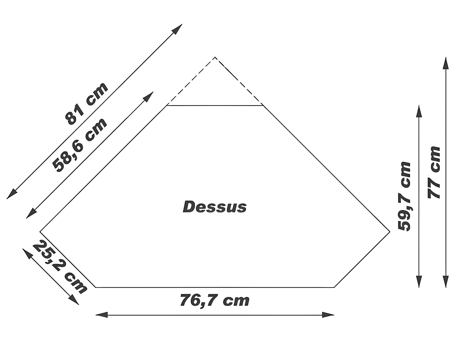 Meuble TV d'Angle 2 Portes Merisier