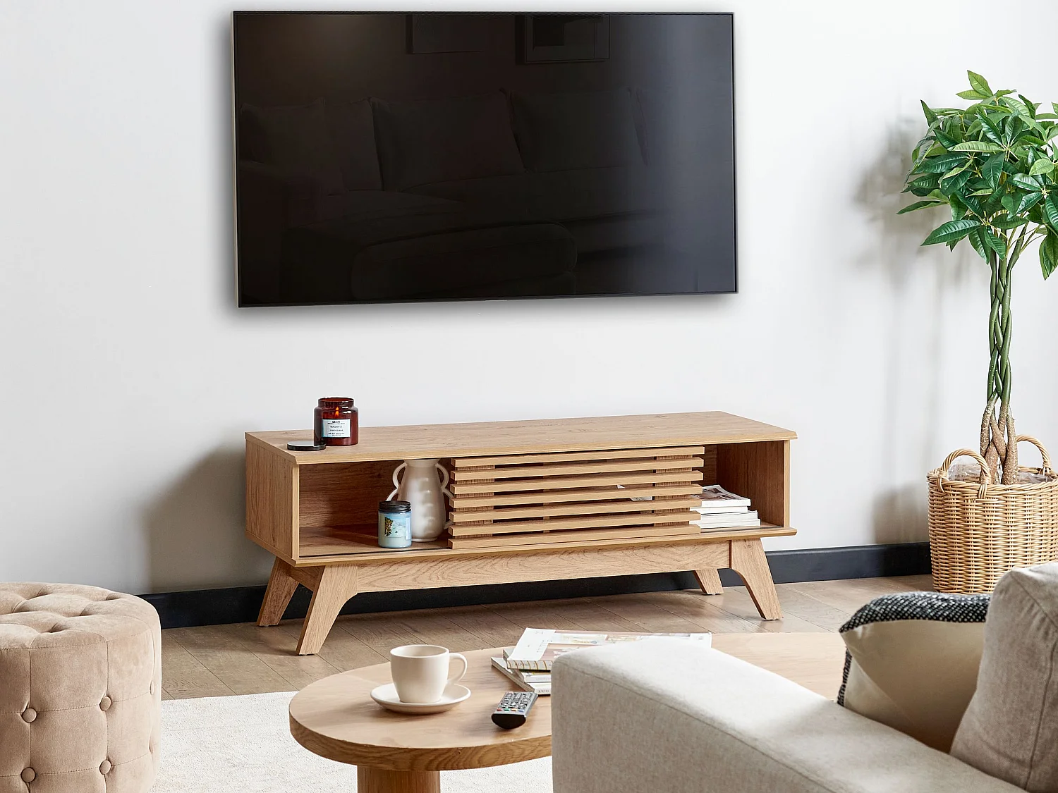 Meuble TV TOLEDO Marron