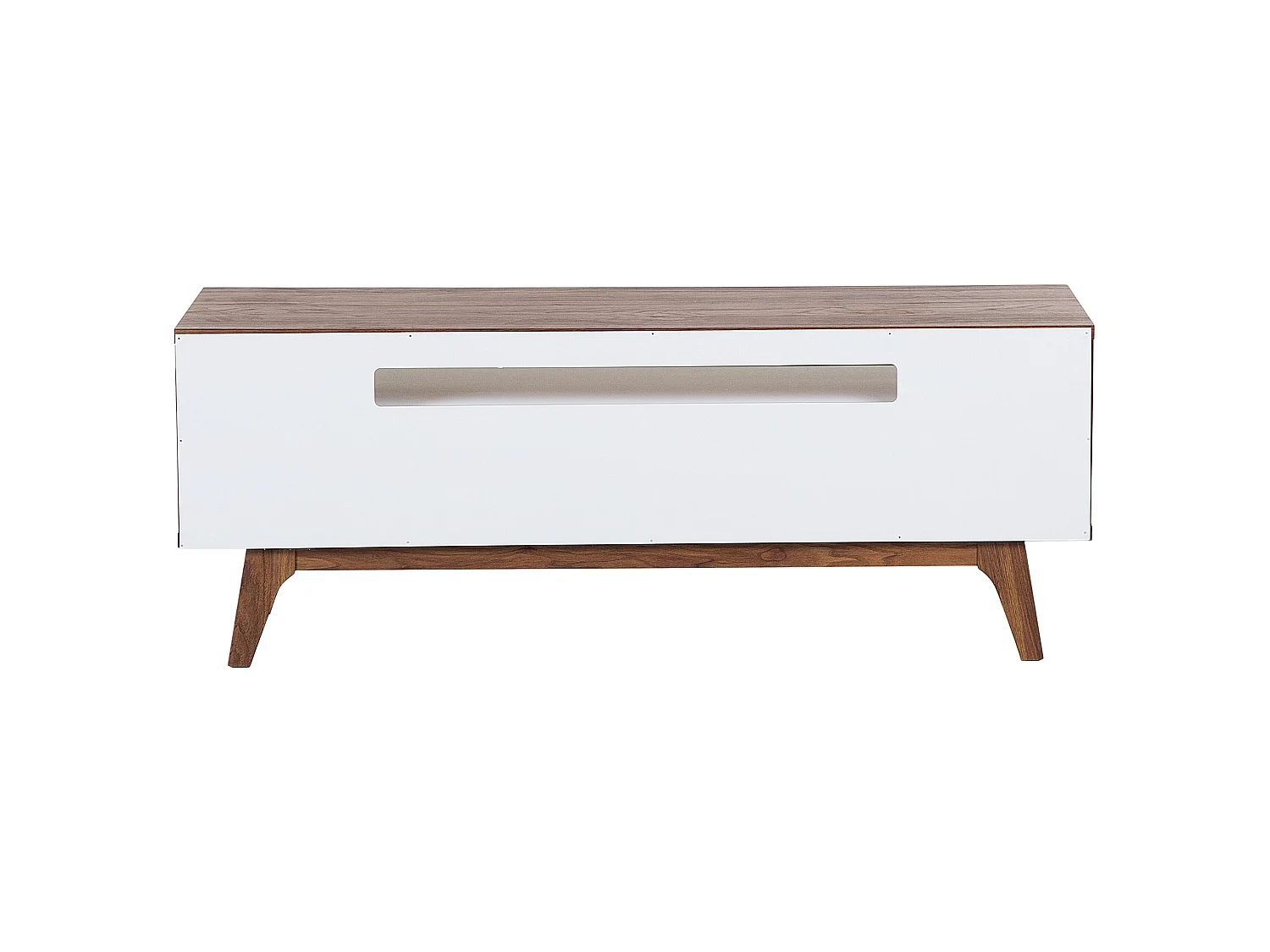 TV-meubel SYRACUSE Bruin/wit
