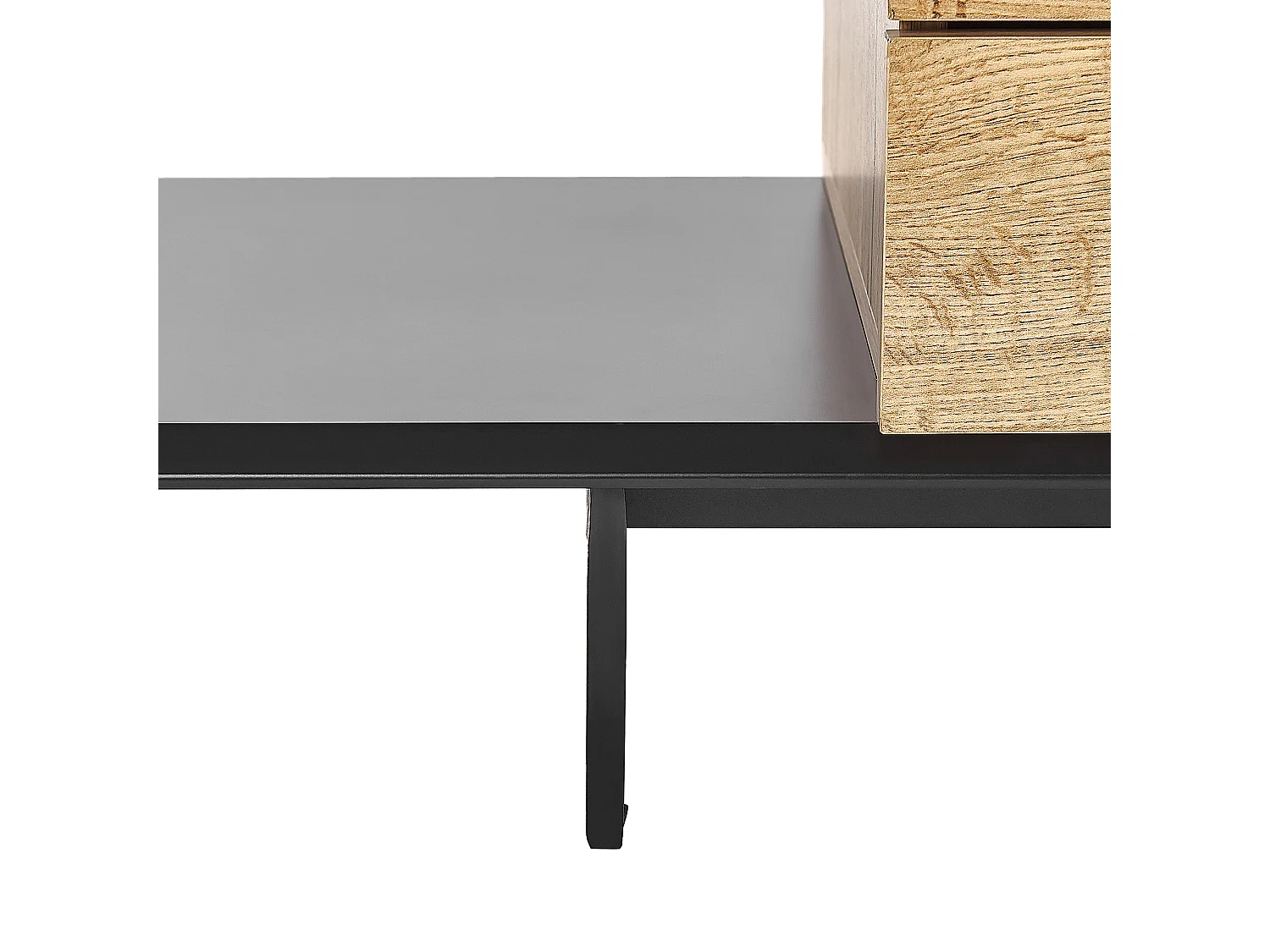 TV-meubel FIORA Bruin/zwart