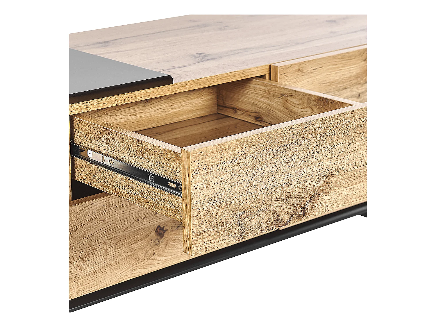 Meuble TV FIORA Marron/noir