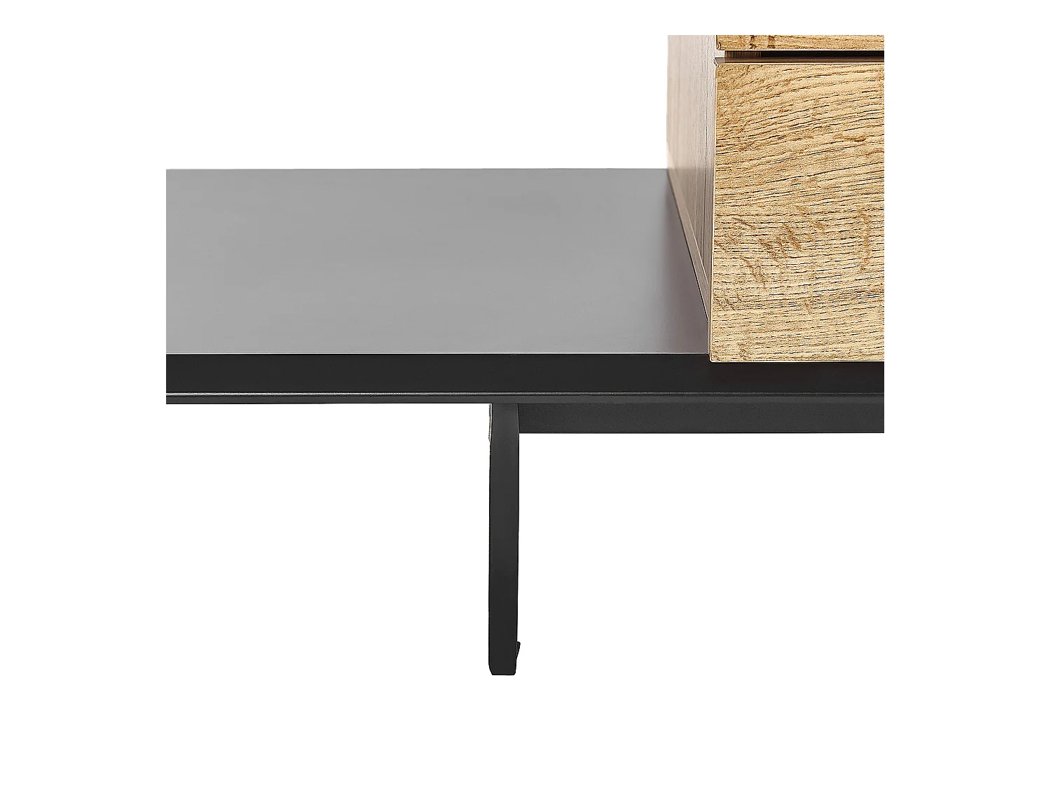 Meuble TV FIORA Marron/noir
