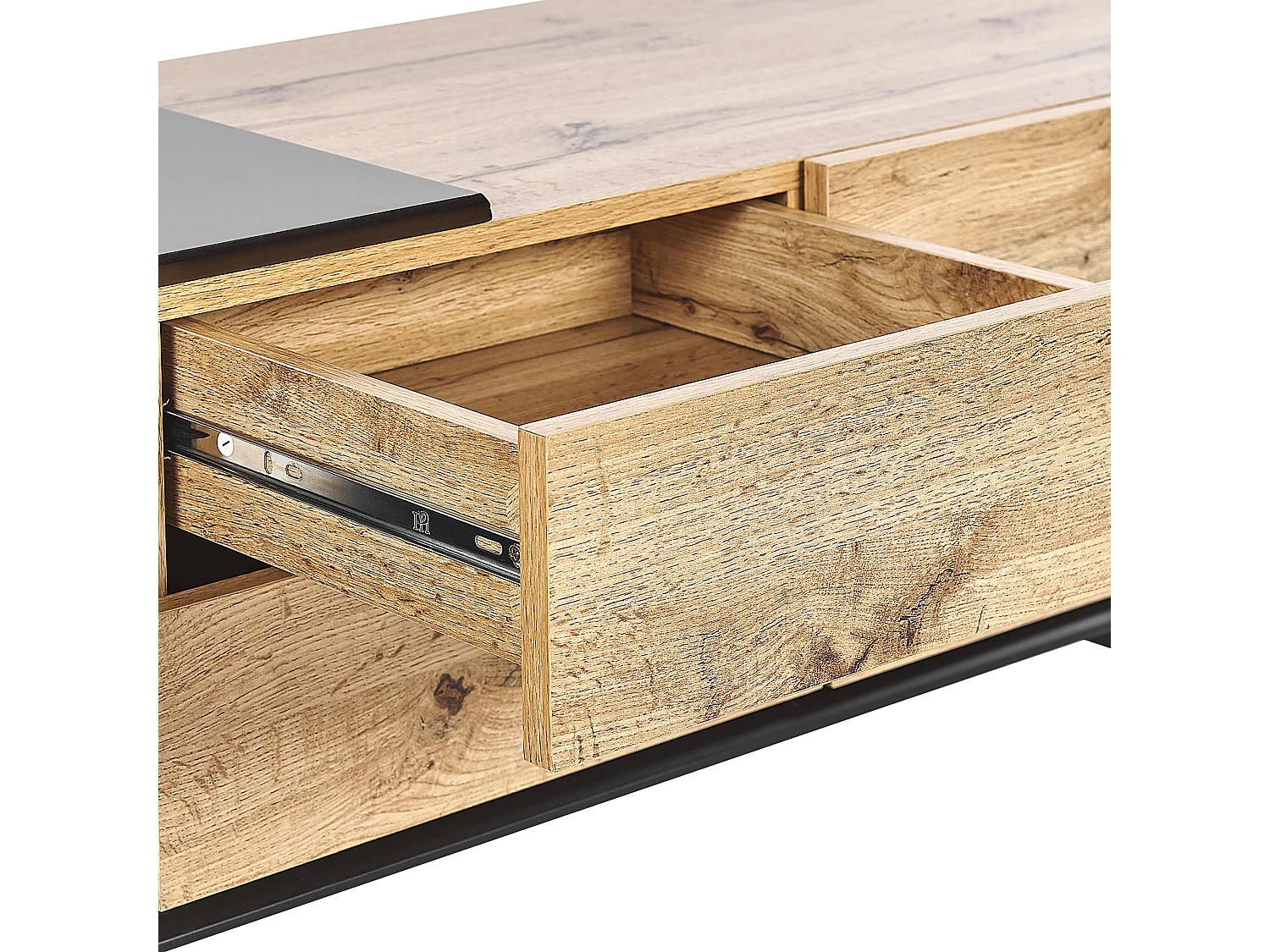 Meuble TV FIORA Marron/noir