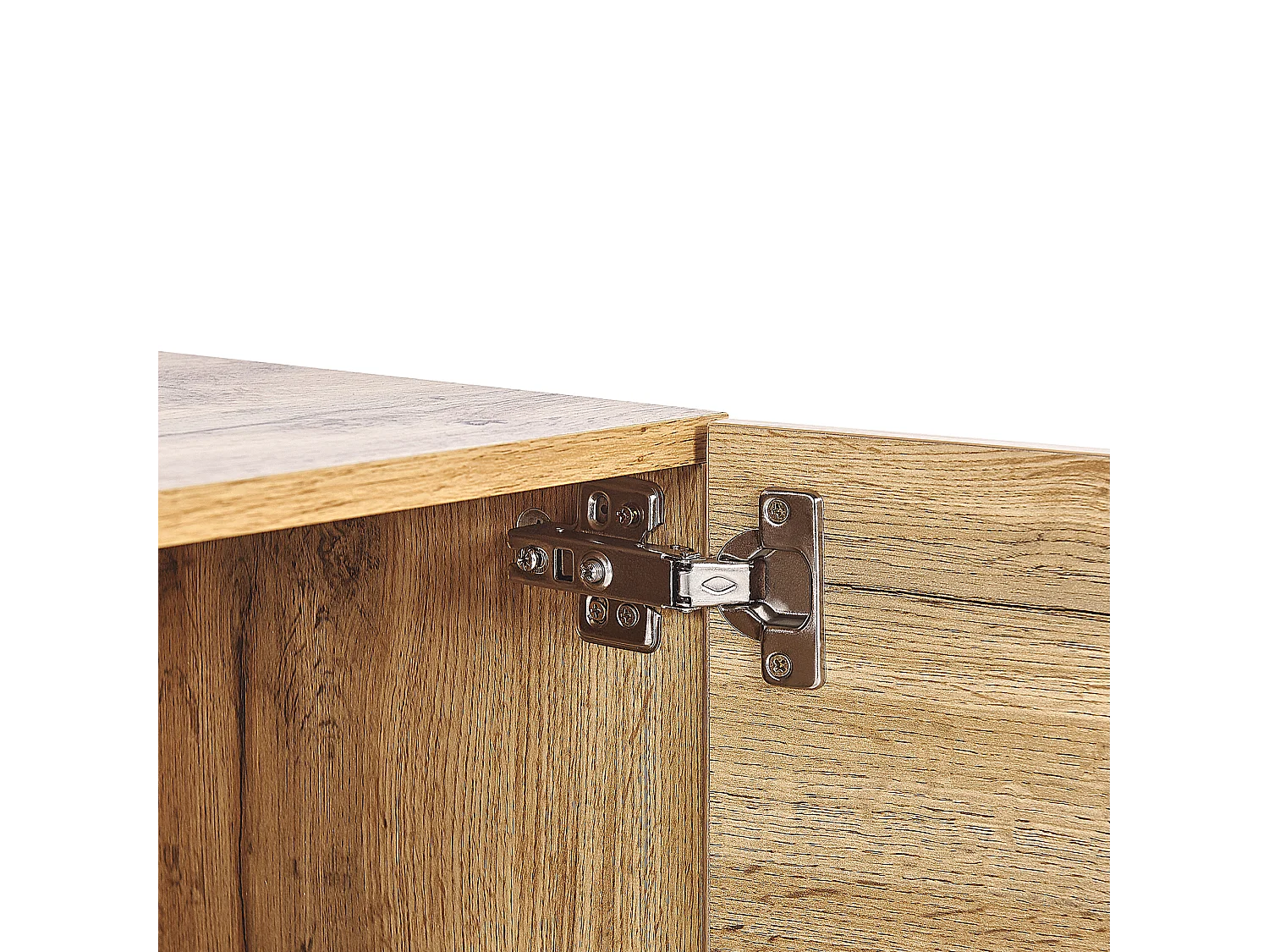 TV-meubel FIORA Bruin/zwart