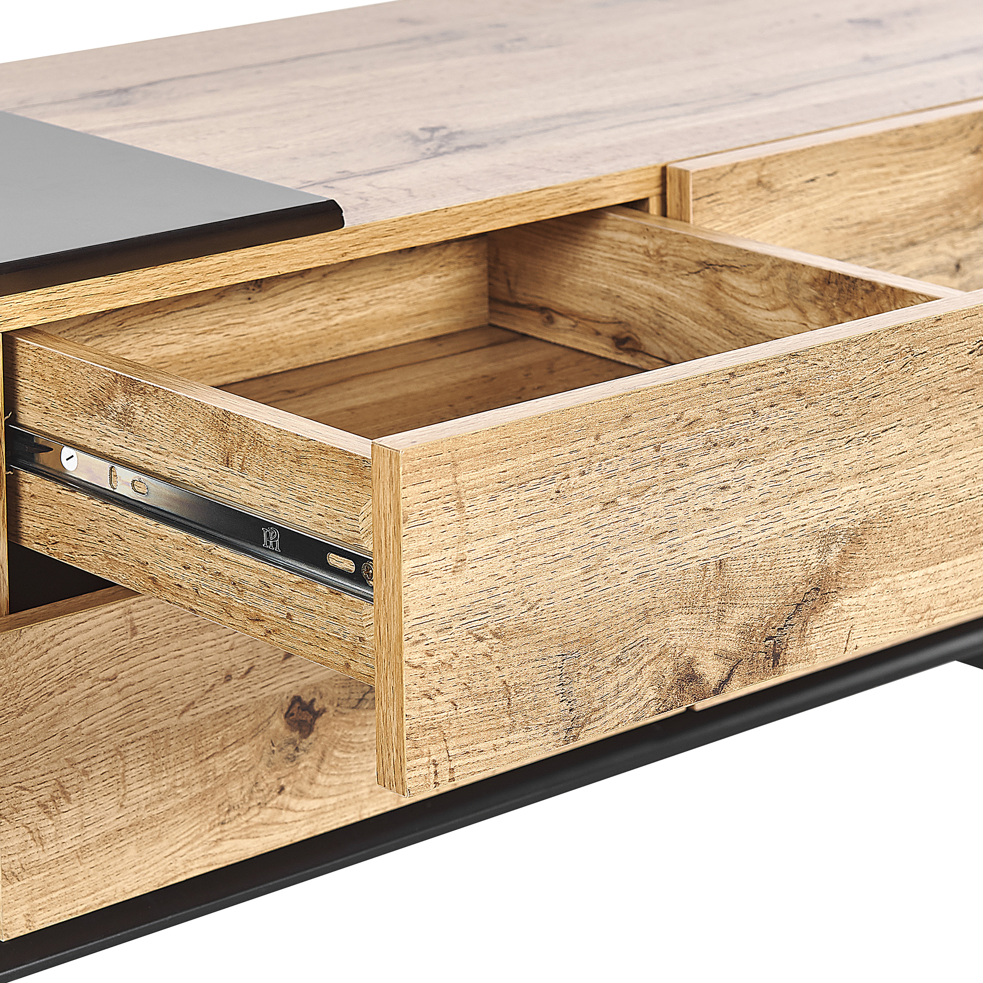 Mueble TV madera clara 150 x 39 cm Franklin