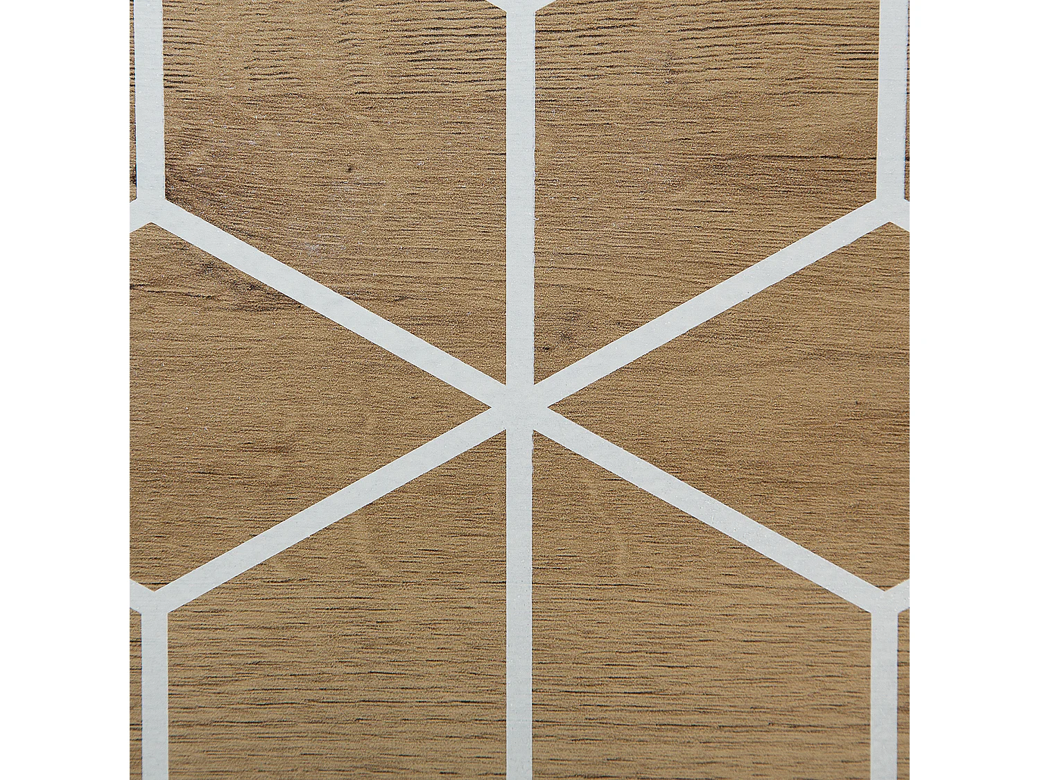 TV-Möbel heller Holzfarbton weißes geometrisches Muster Retro-Stil Torvi