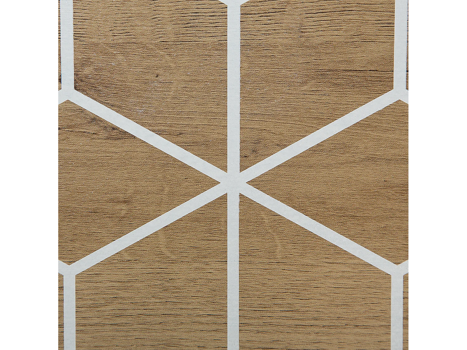 TV-Möbel heller Holzfarbton weißes geometrisches Muster Retro-Stil Torvi