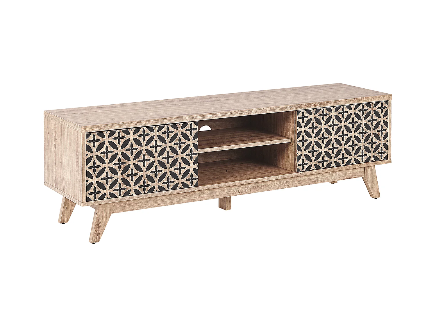 Meuble TV PRESCOT Marron clair