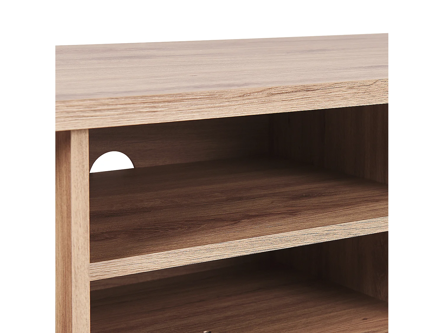 Meuble TV PRESCOT Marron clair