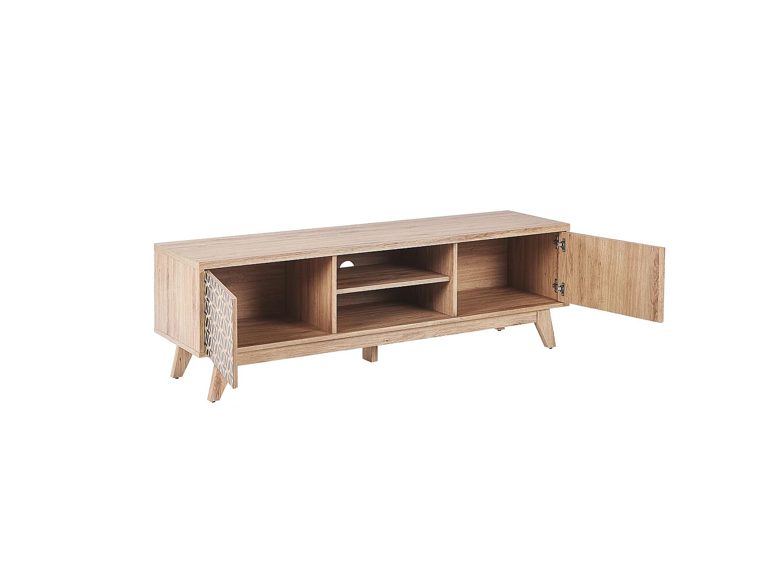 Meuble TV PRESCOT Marron clair