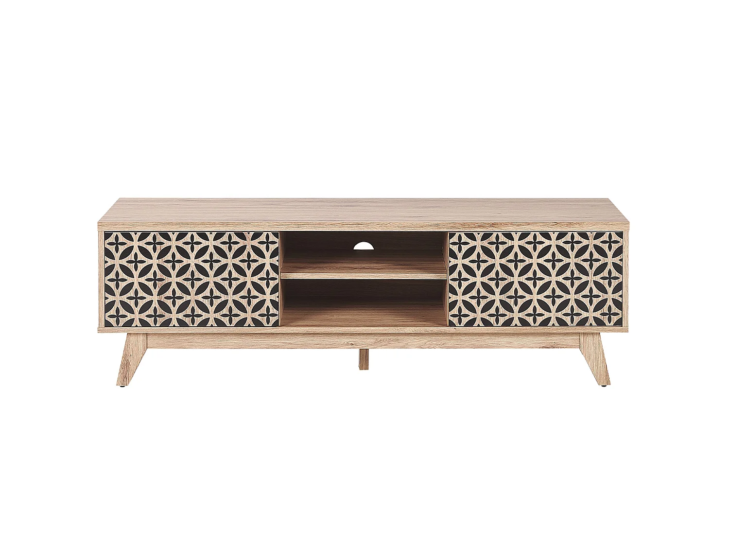 Meuble TV PRESCOT Marron clair