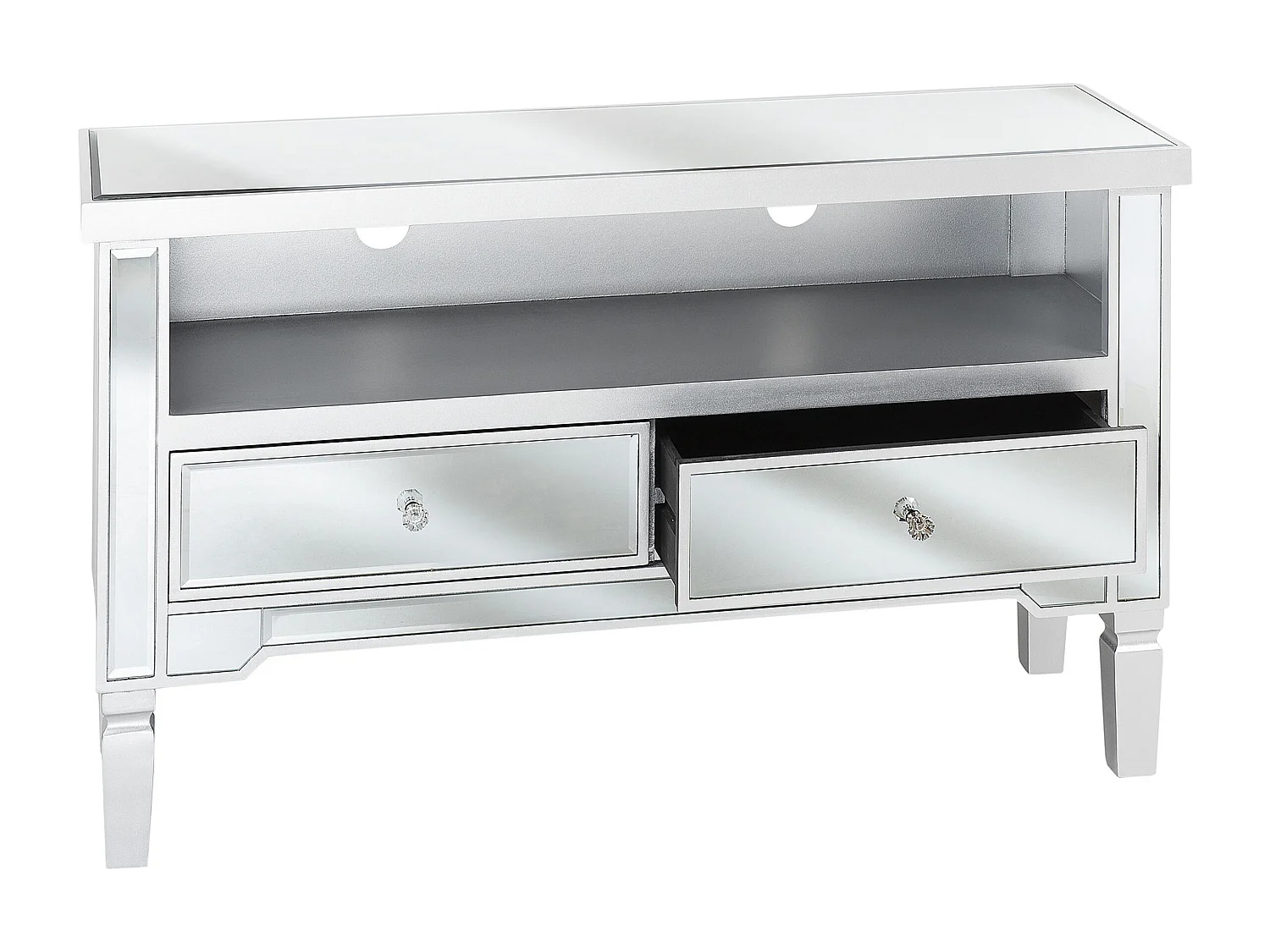 Meuble TV NICEA Miroir argenté