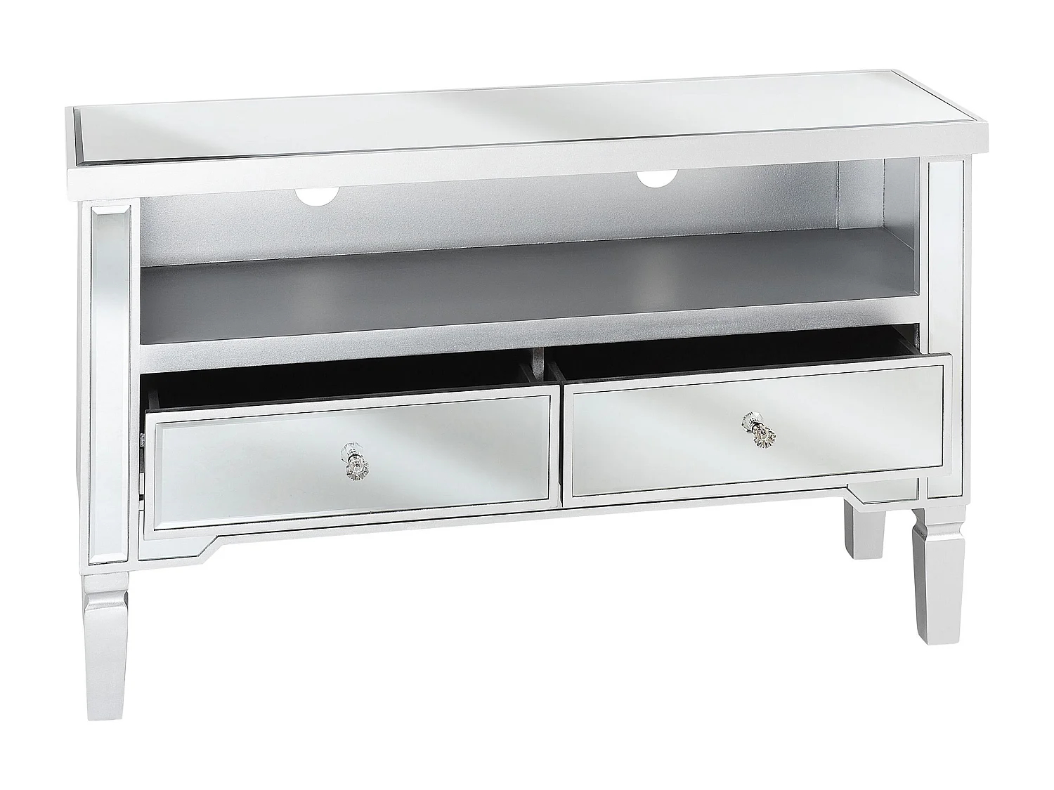 Meuble TV NICEA Miroir argenté