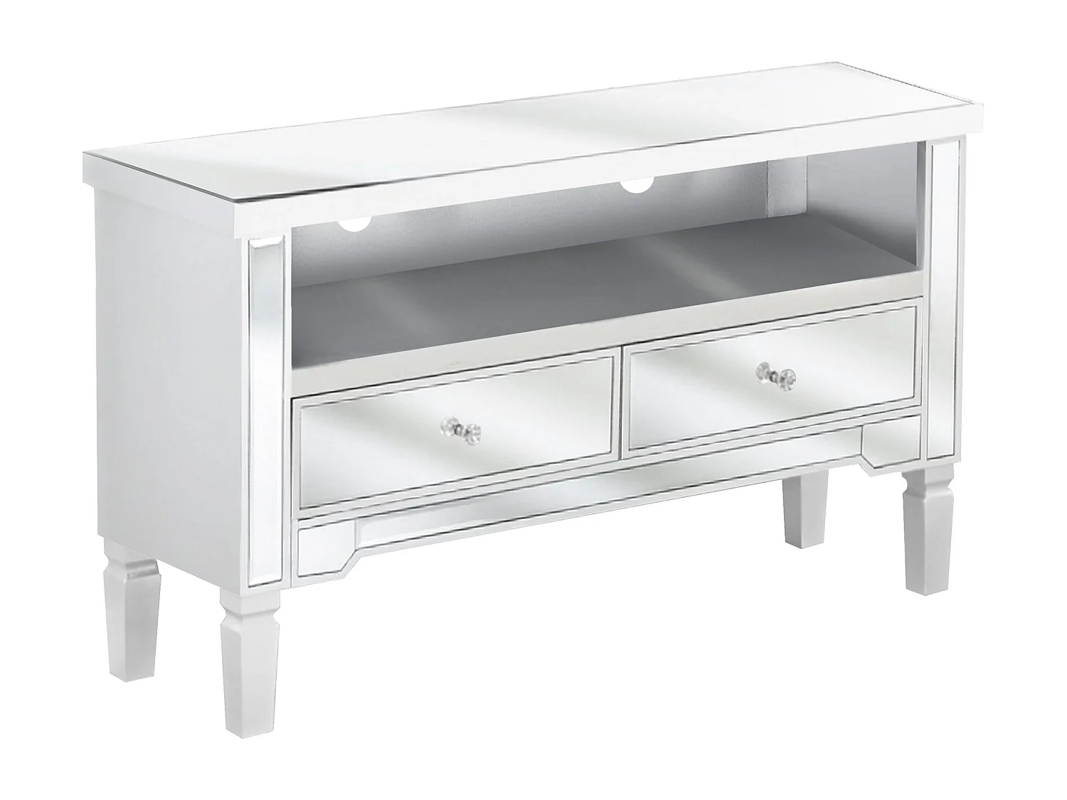 Meuble TV NICEA Miroir argenté