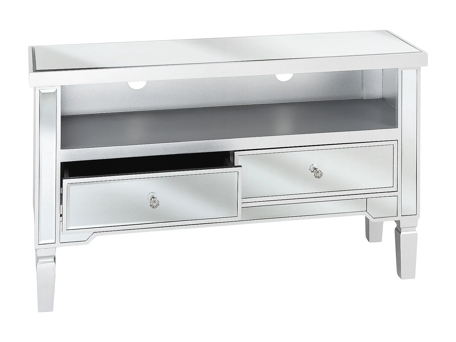 Meuble TV NICEA Miroir argenté