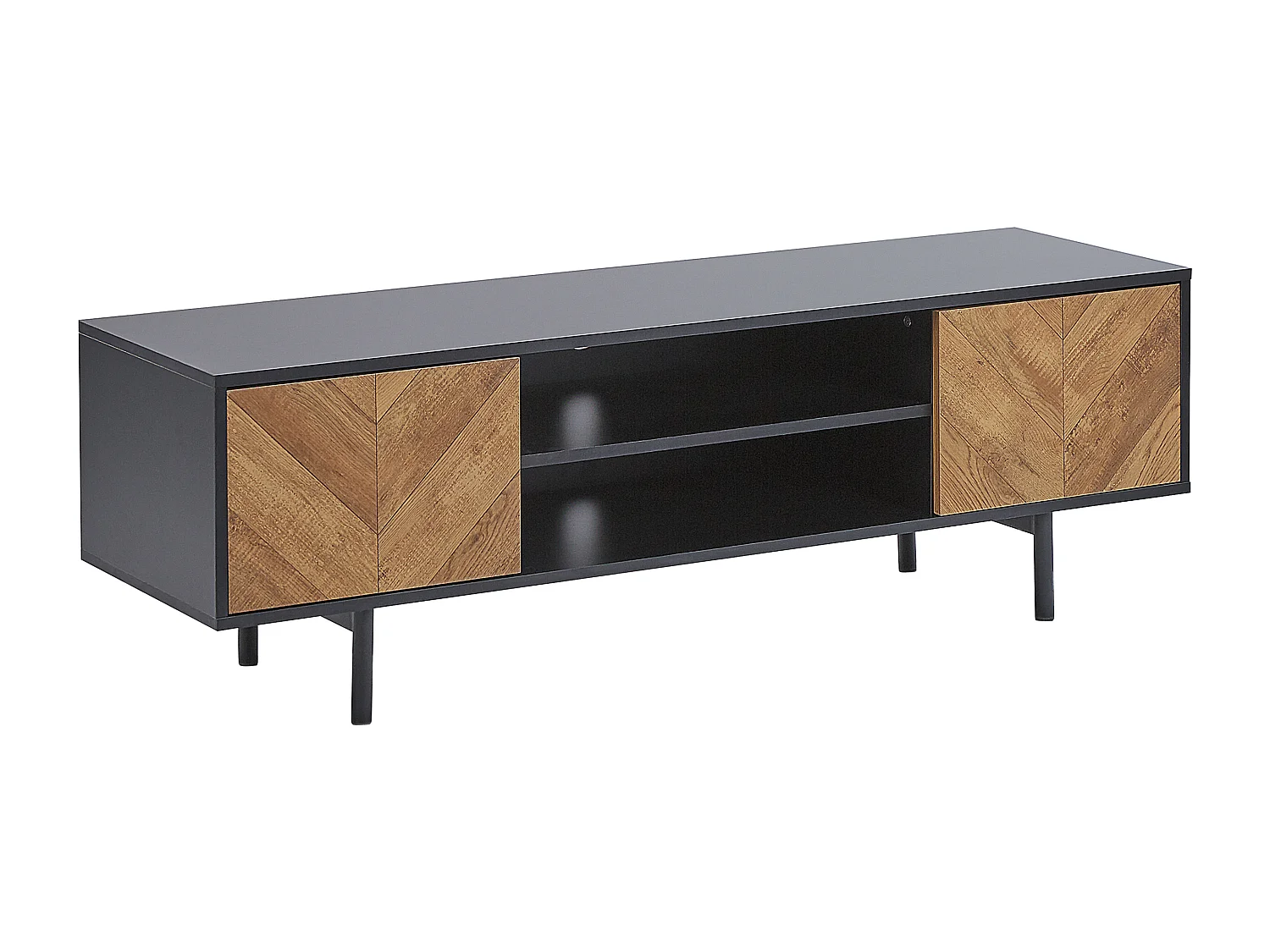 TV-meubel SALINA Bruin/zwart