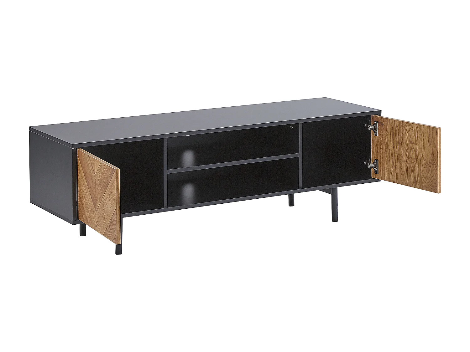 TV-meubel SALINA Bruin/zwart