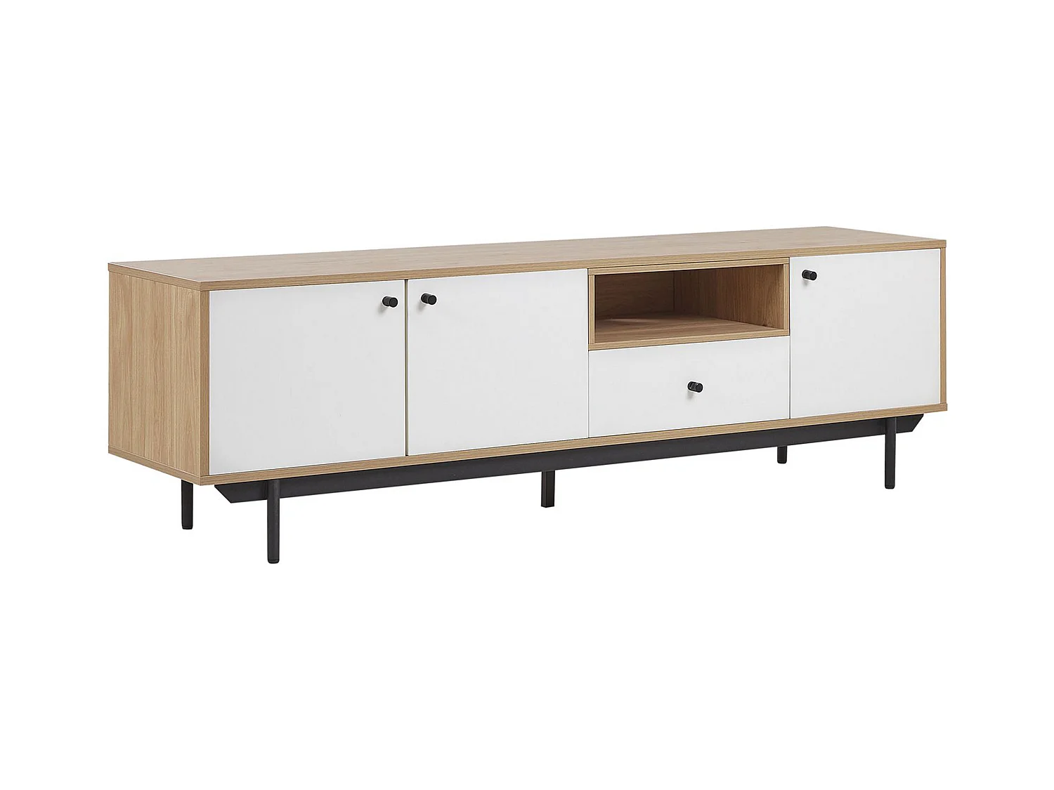 Meuble TV ITACA Marron/blanc