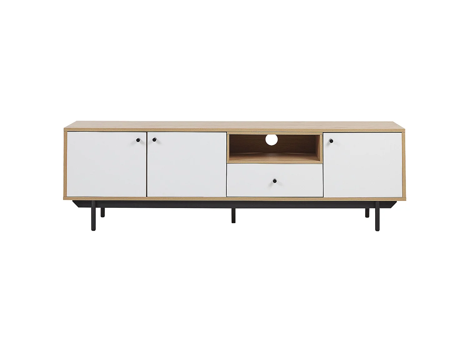TV Stand ITACA Brown/ White