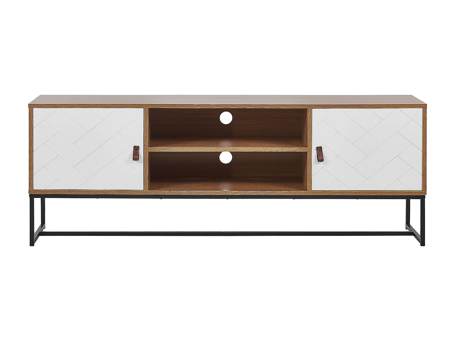 Mueble TV NUEVA Marrón claro/Blanco