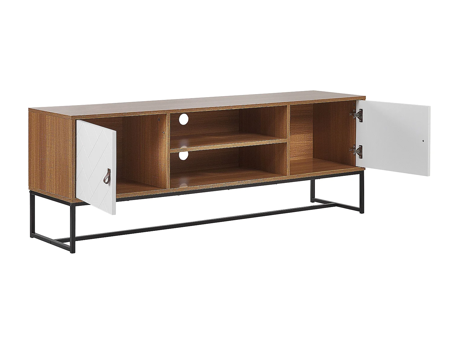 Mueble TV NUEVA Marrón claro/Blanco