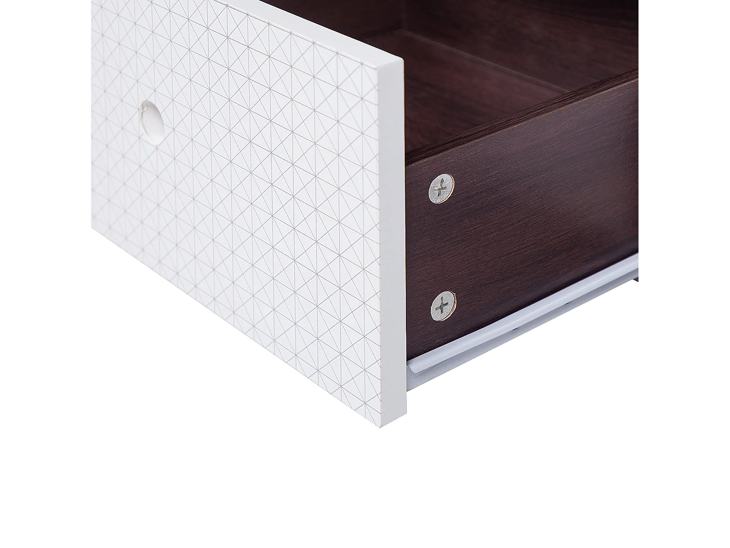 TV-meubel FOSTON Bruin/wit